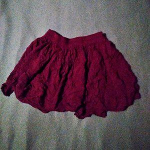 Maroon Skater Skirt